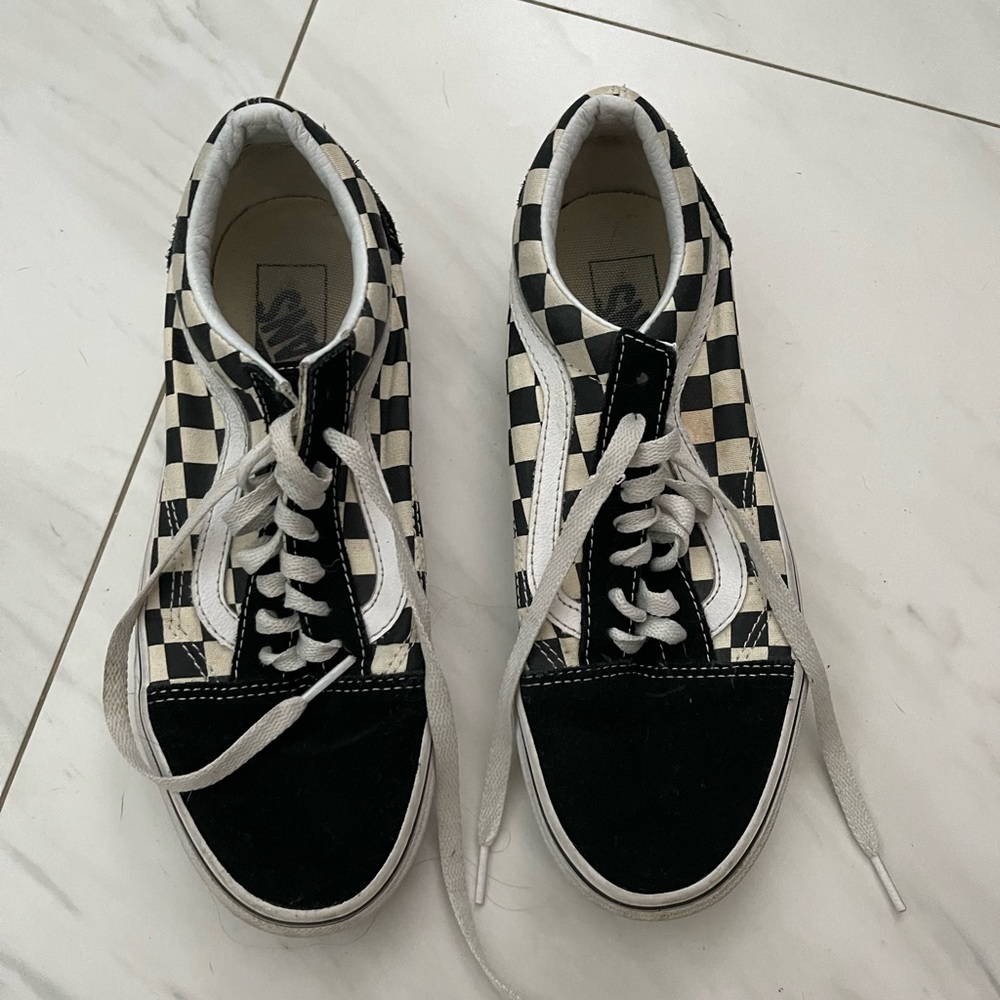 Vans Old Skool Black & White Checkered Skate Shoes